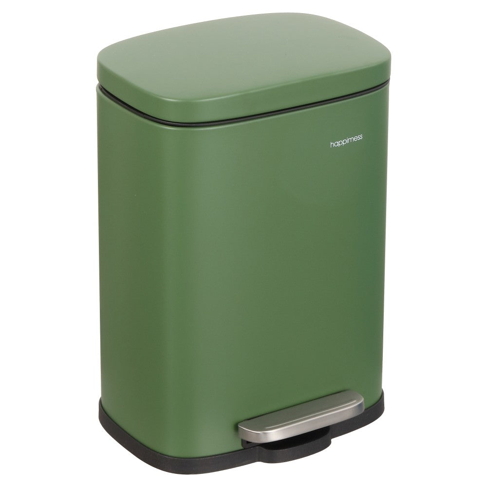 Connor Rectangular 13-Gallon Trash Can with Soft-Close Lid and FREE Mini Trash Can
