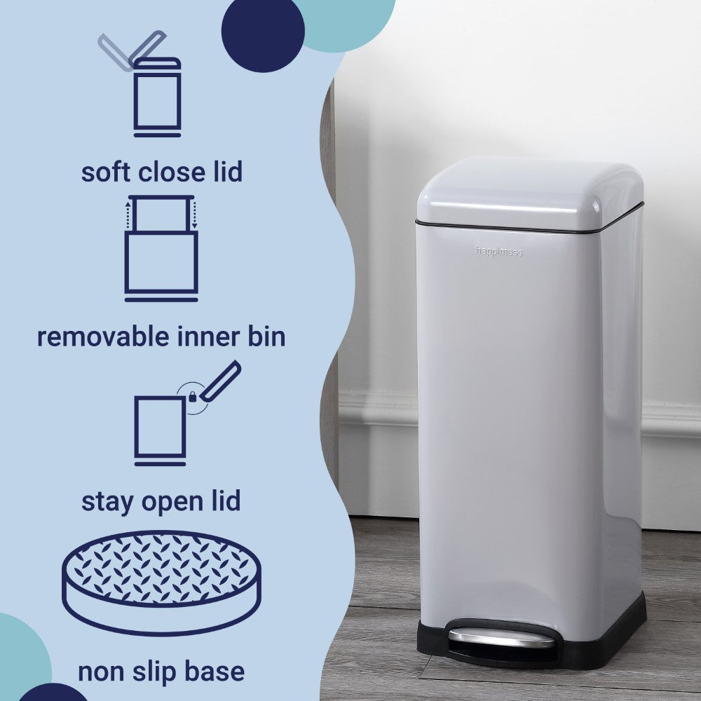 Betty Retro 30 Liters/8 Gallon Trash Can