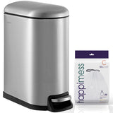 Slyd 10.6-Gallon Step-Open Trash Can