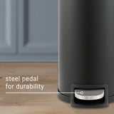 Slyd 10.6-Gallon Step-Open Trash Can