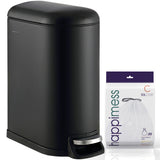 Slyd 10.6-Gallon Step-Open Trash Can