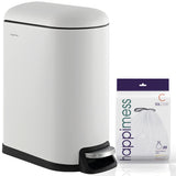 Slyd 10.6-Gallon Step-Open Trash Can