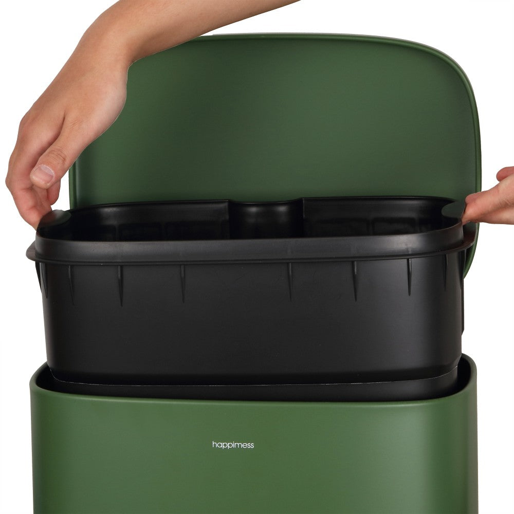Abrahamus 30 Liter/8 Gallon Step-Open Trash Can