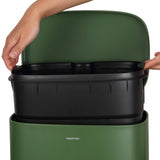 Abrahamus 30 Liter/8 Gallon Step-Open Trash Can