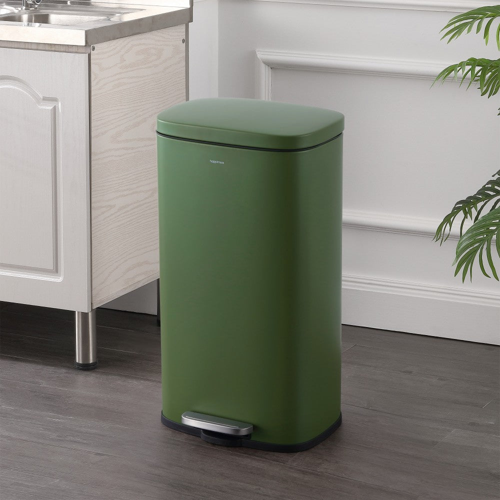 Abrahamus 30 Liter/8 Gallon Step-Open Trash Can