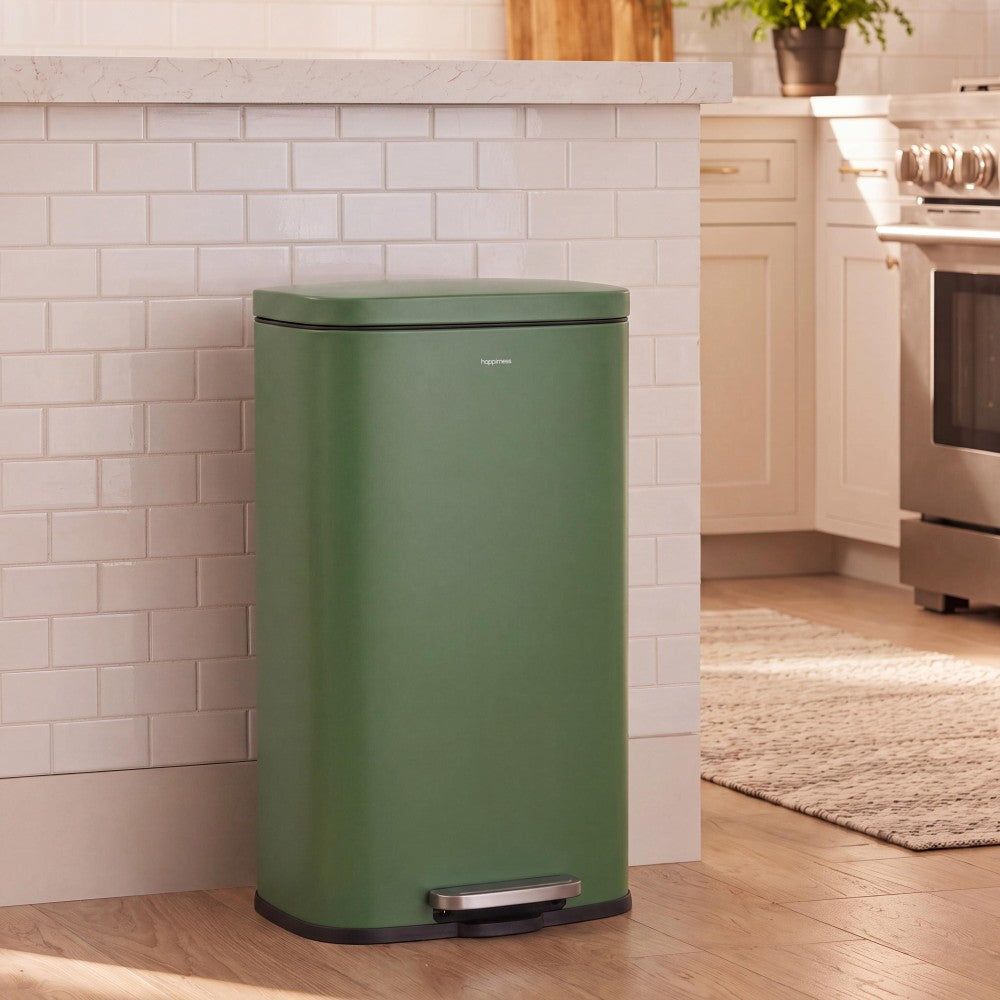 Abrahamus 30 Liter/8 Gallon Step-Open Trash Can