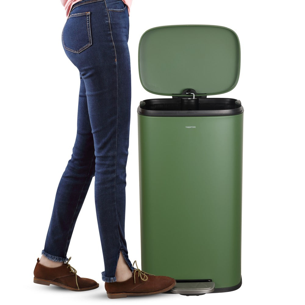 Abrahamus 30 Liter/8 Gallon Step-Open Trash Can