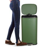 Abrahamus 30 Liter/8 Gallon Step-Open Trash Can
