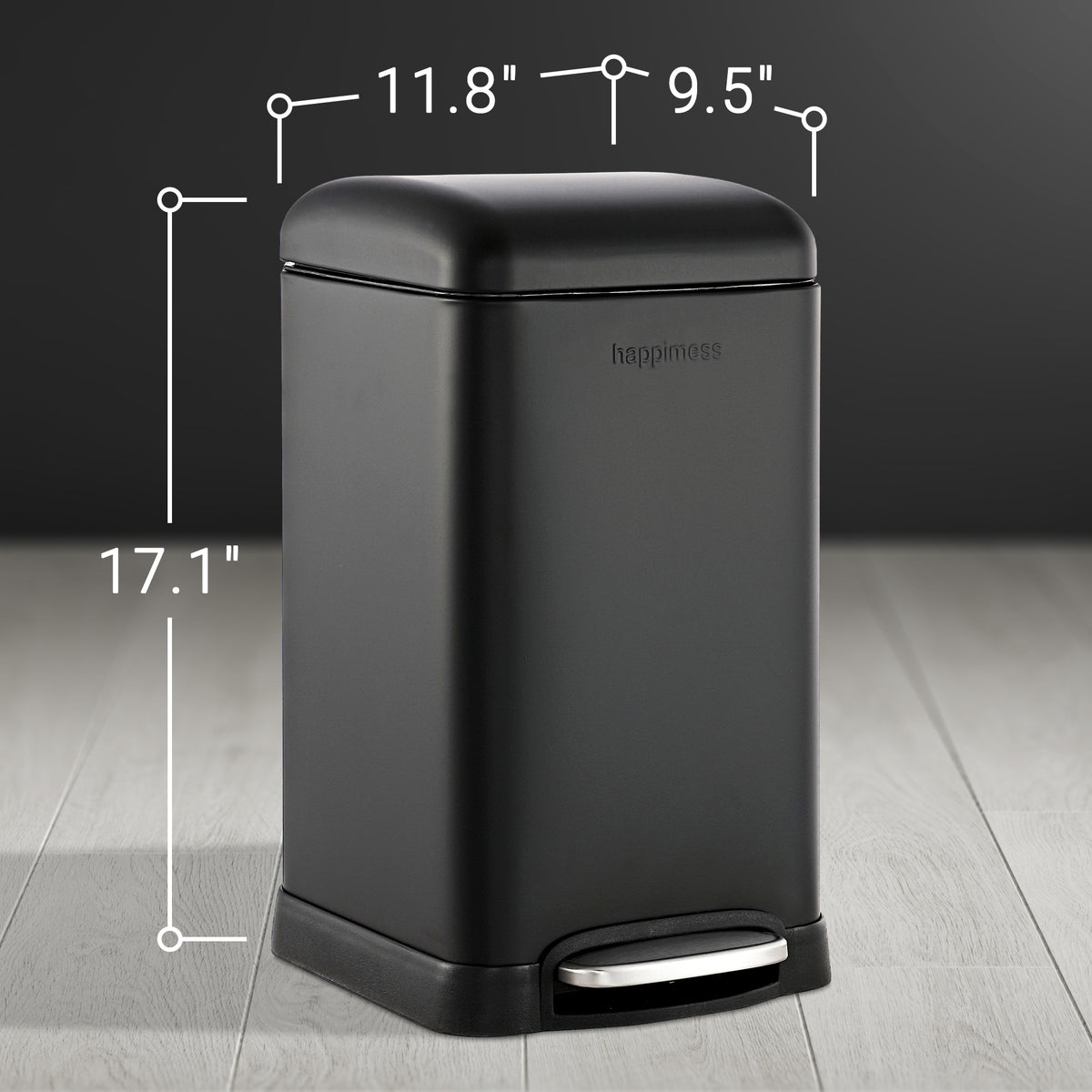 Lopus Retro Mini 3.2-Gallon Step-Open Trash Can