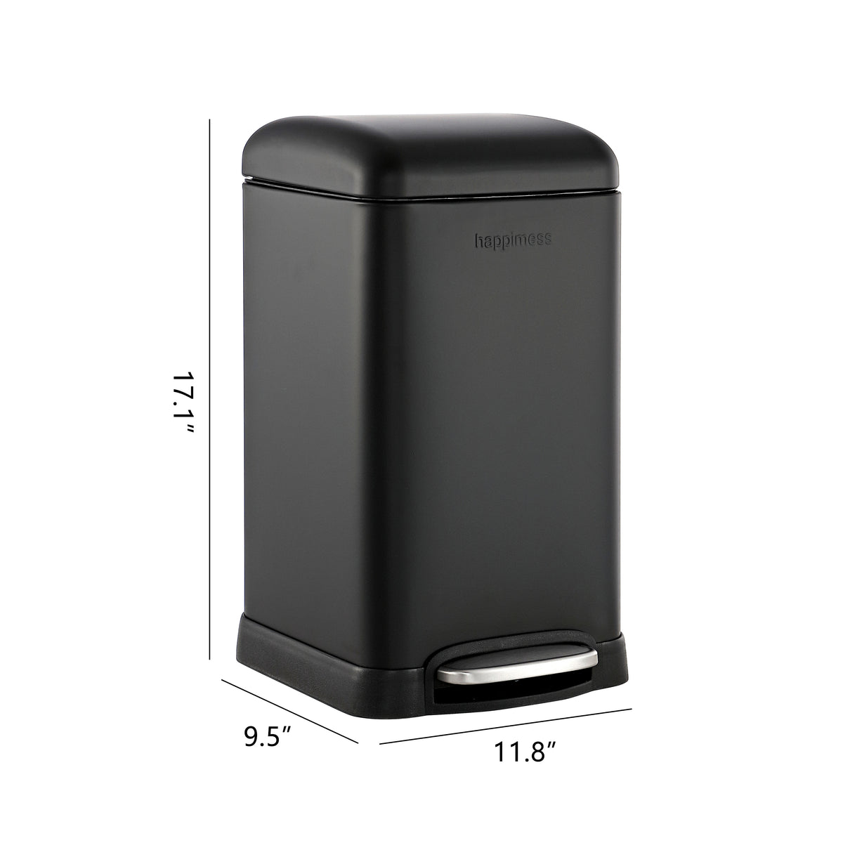 Lopus Retro Mini 3.2-Gallon Step-Open Trash Can