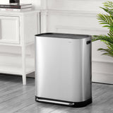 Beni Kitchen Trash/RecycLing 16-Gallon Double-Bucket Step-Open Trash Can