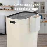 Beni Kitchen Trash/RecycLing 16-Gallon Double-Bucket Step-Open Trash Can