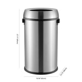 Chuck 65 Liter/17.2 Gallon Kitchen/Office Trash Can
