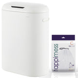 Robo Kitchen 13.2-Gallon Slim Oval Motion Sensor Touchless Trash Can with Touch Mode