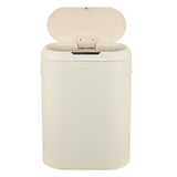 Robo Kitchen 13.2-Gallon Slim Oval Motion Sensor Touchless Trash Can with Touch Mode