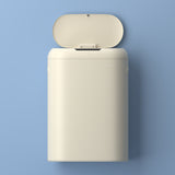 Robo Kitchen 13.2-Gallon Slim Oval Motion Sensor Touchless Trash Can with Touch Mode
