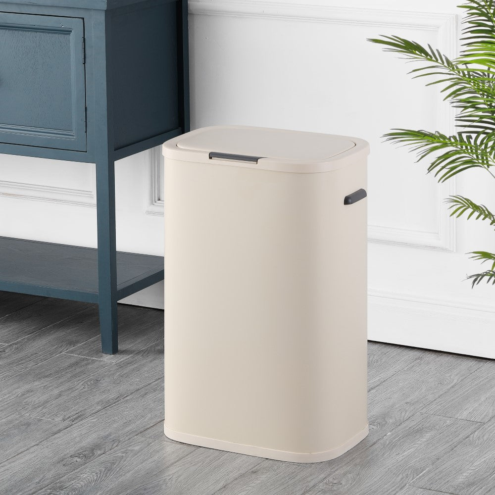 Tammi Kitchen 14.5-Gallon Slim Metal Push Button Trash Can