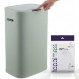 Tammi Kitchen 14.5-Gallon Slim Metal Push Button Trash Can