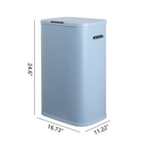 Tammi Kitchen 14.5-Gallon Slim Metal Push Button Trash Can