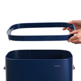 Tammi Kitchen 14.5-Gallon Slim Metal Push Button Trash Can
