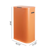Tammi Kitchen 14.5-Gallon Slim Metal Push Button Trash Can