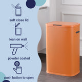 Tammi Kitchen 14.5-Gallon Slim Metal Push Button Trash Can