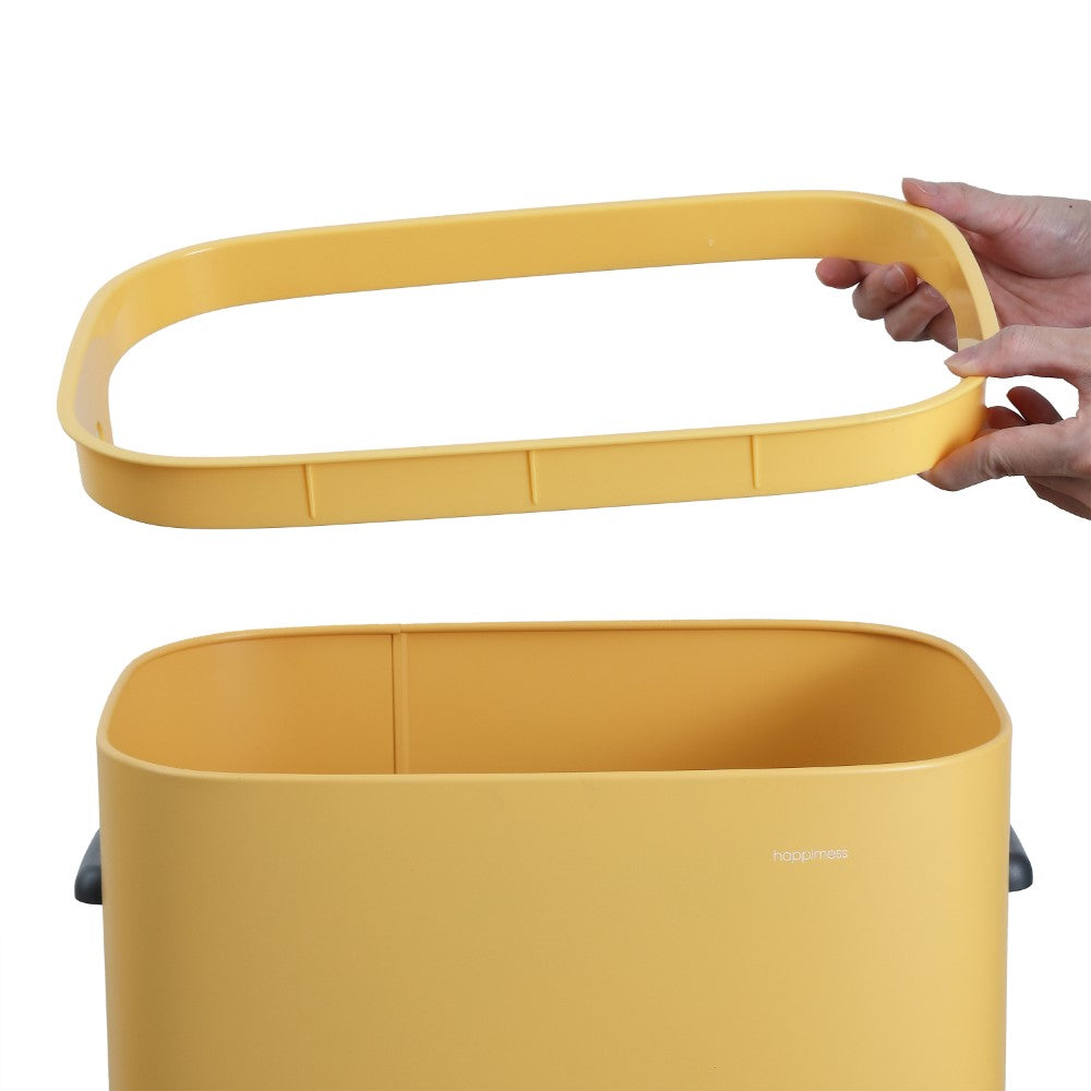Tammi Kitchen 14.5-Gallon Slim Metal Push Button Trash Can
