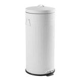 Theo Retro 8-Gallon Step Trash Can with Soft-Close Lid and FREE Mini Trash Can