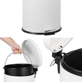 Theo Retro 8-Gallon Step Trash Can with Soft-Close Lid and FREE Mini Trash Can