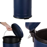 Theo Retro 8-Gallon Step Trash Can with Soft-Close Lid and FREE Mini Trash Can