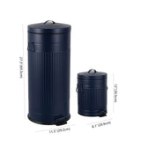 Theo Retro 8-Gallon Step Trash Can with Soft-Close Lid and FREE Mini Trash Can