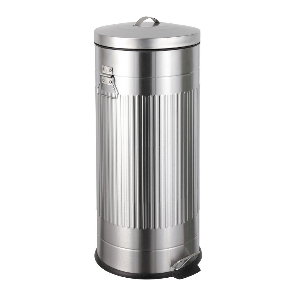 Theo Retro 8-Gallon Step Trash Can with Soft-Close Lid and FREE Mini Trash Can