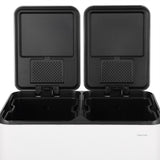 Birch Rectangular 16 Gallon (60L) Dual Compartment Recycling Step Pedal Trash Can with Soft-Close Double Lids