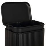 Elm Ribbed Rectangular 13.2 Gallon (50L) Step Pedal Trash Can with Soft-Close Lid
