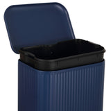 Elm Ribbed Rectangular 13.2 Gallon (50L) Step Pedal Trash Can with Soft-Close Lid