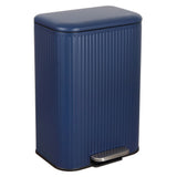 Elm Ribbed Rectangular 13.2 Gallon (50L) Step Pedal Trash Can with Soft-Close Lid
