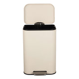 Elm Ribbed Rectangular 13.2 Gallon (50L) Step Pedal Trash Can with Soft-Close Lid