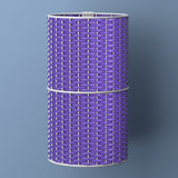 Cecil Modern 4.13-Gallon Faux Wicker Cylinder Waste Basket