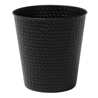 Axel Modern Minimalist Hammered Steel 2-Gallon Wastebasket