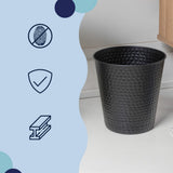 Axel Modern Minimalist Hammered Steel 2-Gallon Wastebasket