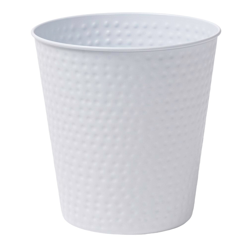 Axel Modern Minimalist Hammered Steel 2-Gallon Wastebasket