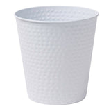 Axel Modern Minimalist Hammered Steel 2-Gallon Wastebasket