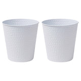 Axel Modern Minimalist Hammered Steel 2-Gallon Wastebasket