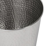 Axel Modern Minimalist Hammered Steel 2-Gallon Wastebasket