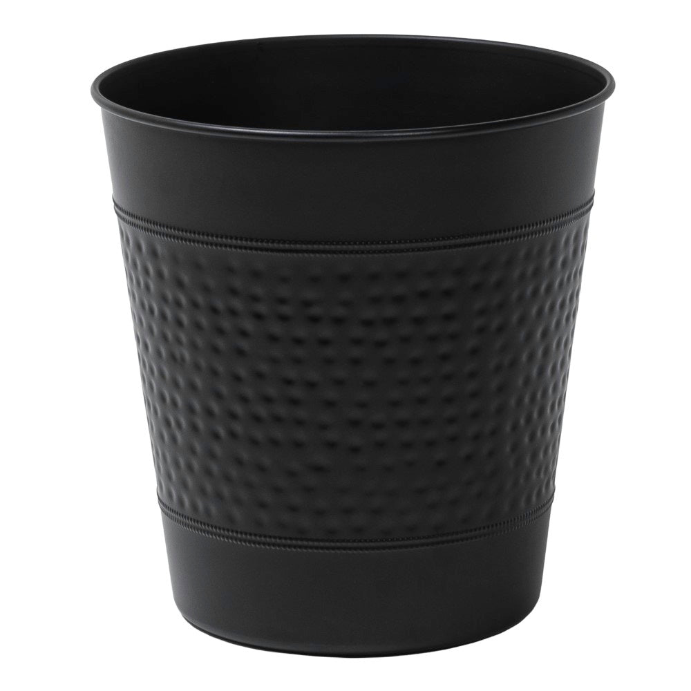Riley Modern Classic Hammered Steel Accent 2-Gallon Wastebasket
