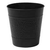 Riley Modern Classic Hammered Steel Accent 2-Gallon Wastebasket