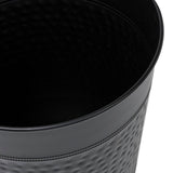 Riley Modern Classic Hammered Steel Accent 2-Gallon Wastebasket