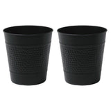 Riley Modern Classic Hammered Steel Accent 2-Gallon Wastebasket
