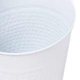 Riley Modern Classic Hammered Steel Accent 2-Gallon Wastebasket