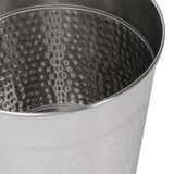 Riley Modern Classic Hammered Steel Accent 2-Gallon Wastebasket